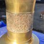 Late Nineteenth Century Brass and Copper Temple Vase Image 10