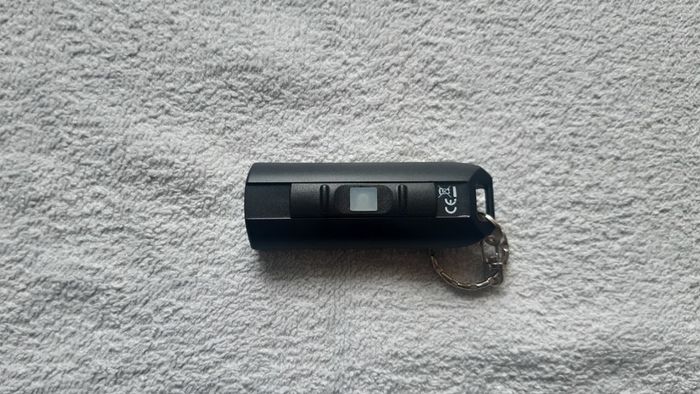 Saber 2W USB Rechargeable COB LED Mini Light Keychain Flashlight Pocket Torch - Black