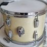 Ludwig 70s 3 ply drum set kit 13 16 22 blue and olive faded silver sparkle Image 8