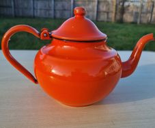 Enamel Kettle Teapot from Yugoslavia