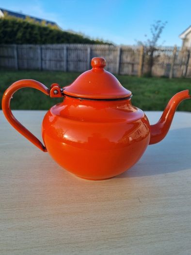 Enamel Kettle Teapot from Yugoslavia