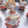 6 Capodimonte 50s Italian porcelain altar boys. Symphony of Faith, D18 Image 8