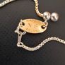 Newbridge Silverware Made in Ireland Sterling Silver Teardrop / Loop Pendant Necklace New in Box Image 2
