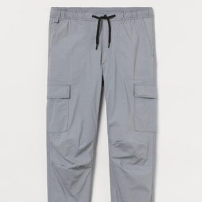 H&M Grey Cargo trousers Regular Fit
