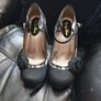 Black and cream ruby shoo Image 2