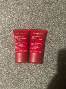 Clarins super restorative day cream 15ml x 2