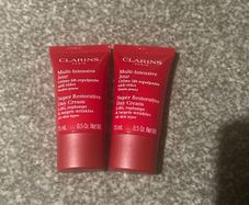 Clarins super restorative day cream 15ml x 2