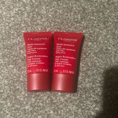 Clarins super restorative day cream 15ml x 2