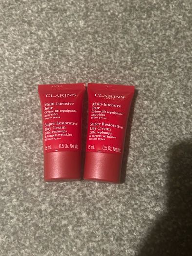 Clarins super restorative day cream 15ml x 2