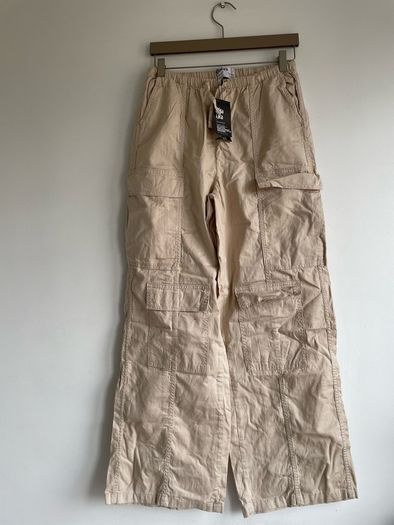 Rita Ora cargo cream trousers size 10 to 12