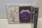 Metallica Vintage Cassette Tapes Collection  3 Classic Albums (Vertigo Pressings)