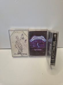 Metallica Vintage Cassette Tapes Collection  3 Classic Albums (Vertigo Pressings)