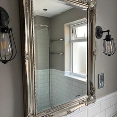Beautiful vintage style silver&gold mirror 66x91 cm