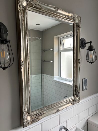 Beautiful silver&gold vintage style mirror