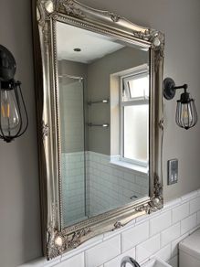 Stunning silver&gold vintage style mirror 66x91cm