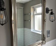 Stunning silver&gold vintage style mirror 66x91cm