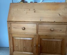 French handmade pine desk
