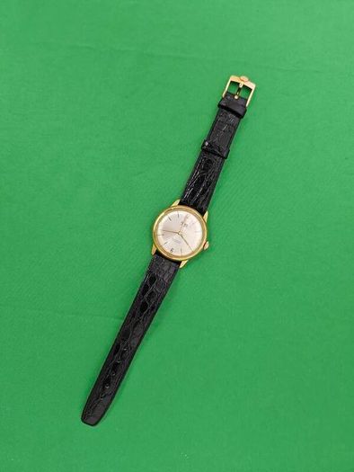 Vintage Swiss Made Ajax Incabloc Swiss Watch Gold Plated 1960s