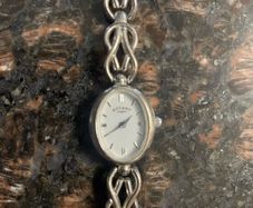 rotary ladies solid silver watch