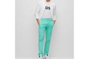 BOOS Rogan 4-1 Men's Slacks, Open Green, Slim Fit