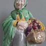 FIGURINE  - Old Lady - Carrying a Basket of Fruit Image 2