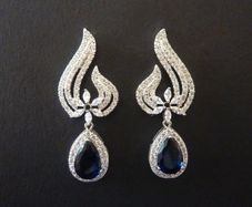 Art Deco Vintage Style Crystal Earrings