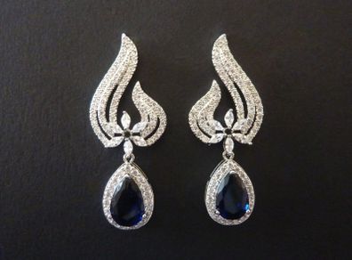 Art Deco Vintage Style Crystal Earrings