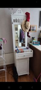 Vintage white dressing/ hallway cabinet