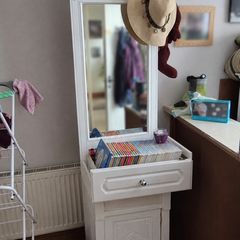 Vintage white dressing/ hallway cabinet