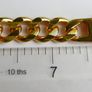 Men's Bracelet 18K  Gold Plated Cuban Link  Bracelet length 8" Image 9