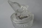 Glass trinket box.Dolphin glass box, Ornament, Gift