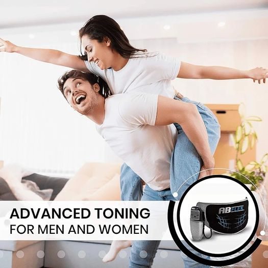 Ab Toning Belt and Ab Stimulator for Slender Toned Stomach Muscles, Remote for Quick and Easy Adjustments