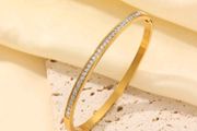 Rhinestone gold colour bangle