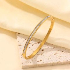 Rhinestone gold colour bangle