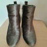 River Island Khaki Velvet Boots Image 4