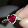 9 ct  gold ring Rubies and diamonds Image 5