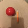 home decor red ceramic ball Image 2