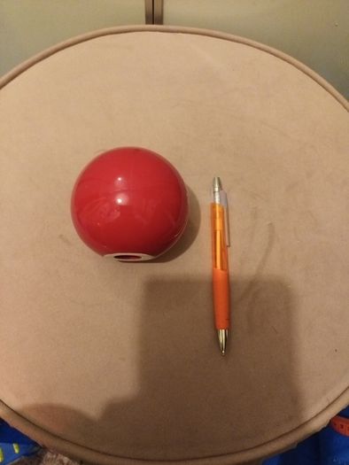 home decor red ceramic ball