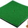 Golf Hitting Mats Indoor/Outdoor SBR Golf Mats with Rubber Tee Holder for Driving Range Practice, Backyard Use - Green, 12 X 12 Inch & 12"X24" Image 5