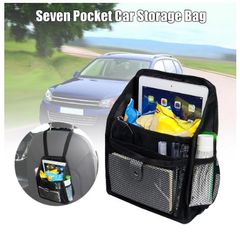BRAND NEW Car Back Seat Bag 7 Pocket Sundries Storage Hanging Bag Portable Filing Cabinet
