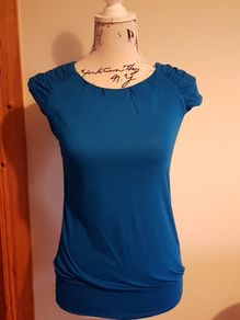Size 8 Blue Top