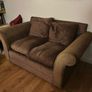 Brown Two Seater Couch Image 2
