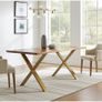 Gold X-Type Metal Table Legs 86x80 cm up to 250kg Image 7
