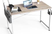 NEW SALE | Writing Computer Desk, Office Work Desk for student and worker, Laptop Table with Storage Bag and Headphone Hook,Modern Simple Style Desks for Bedroom, Home, Office(80x50x75cm)