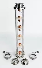 distilling colulm 5 floors 2 inch for 64mm od triclamps