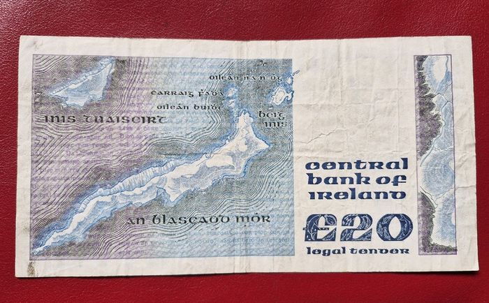 Ireland 1989 W.B. Yeats 20 pound banknote