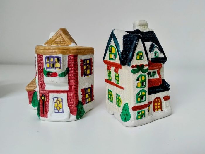 Christmas Winter Town Ceramic Figures