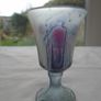 Italian Frosted Drip pattern Glass Decanter & Liquor Glasses Image 9