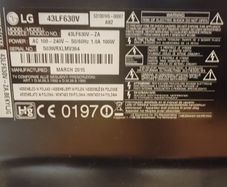 LG smart TV 43"