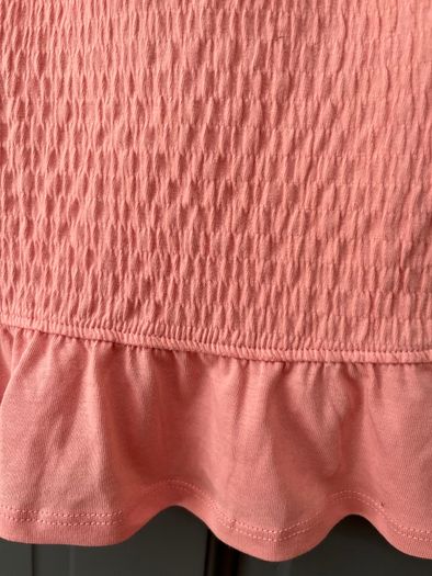 BNWT NEW LOOK Tank Top Womens Coral Shirred size 8